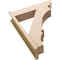 Ekena Millwork 7 1/2-in W x 30-in D x 38-in H Balboa Slat Rough Cedar Woodgrain TimberThane Outlooker, Primed Tan OUTUR075X30X38BOA24RCPR - alternate 3